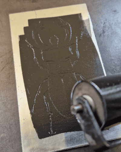 encrage rouleau taille douce ludwine illustration